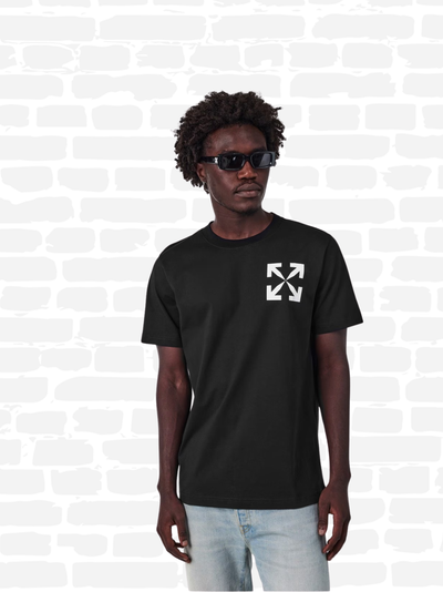 אוף וויט טי שירט צבע שחור SINGLE ARROW T‑SHIRT