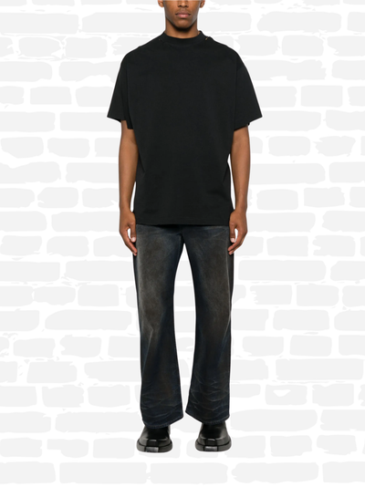 ברברי טי שירט צבע שחור KNIGHT EMBROIDERED T-SHIRT