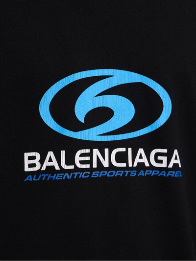 T-shirt Balenciaga couleur noir T-shirt logo en coton