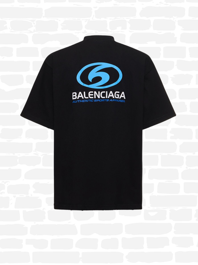 T-shirt Balenciaga couleur noir T-shirt logo en coton