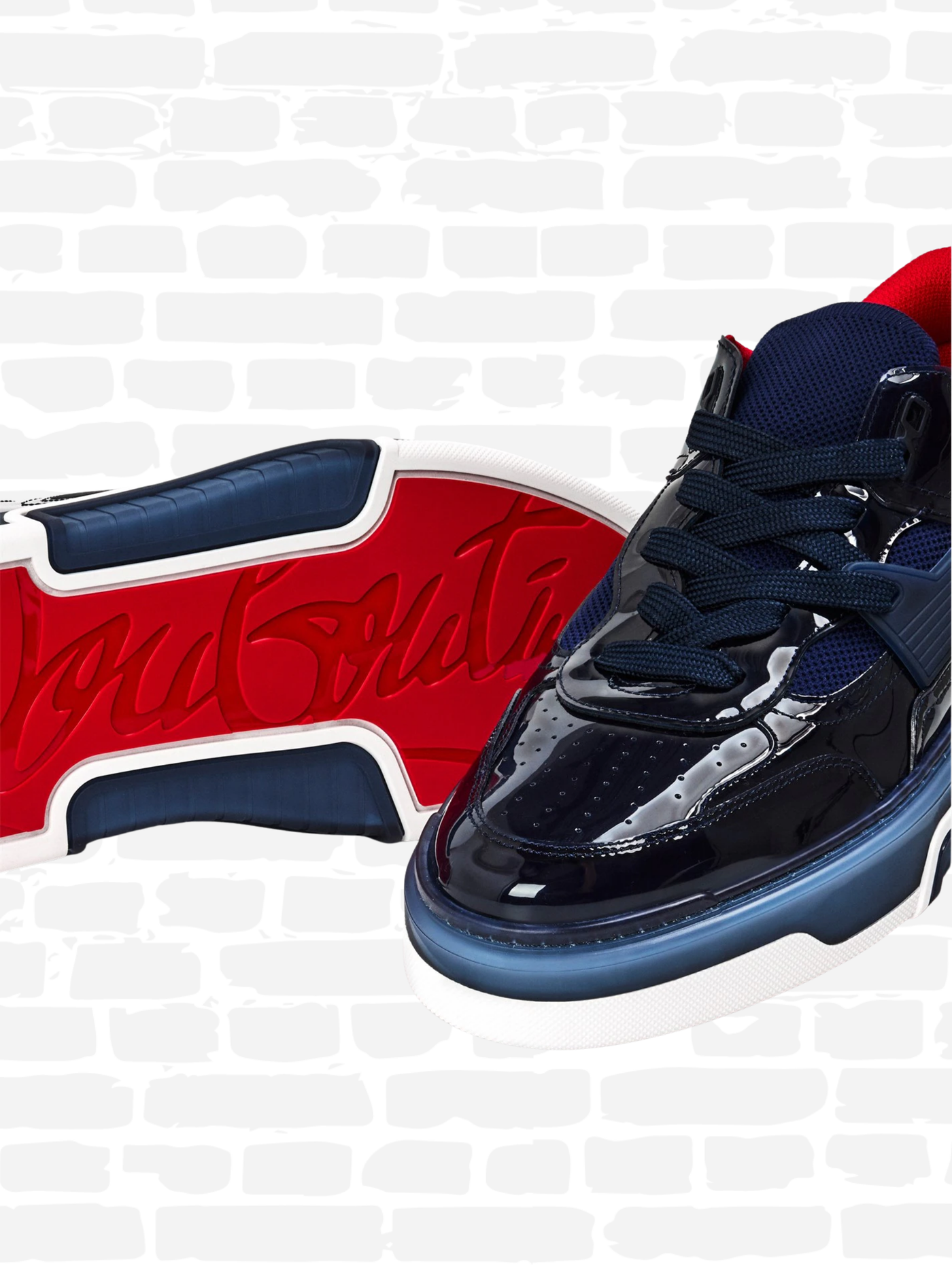 כריסטיאן לובוטין נעליים בצבע שחור ASTROCOOL SNEAKERS