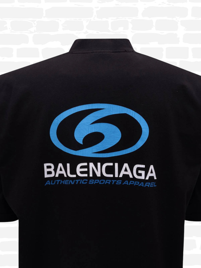 T-shirt Balenciaga couleur noir T-shirt logo en coton