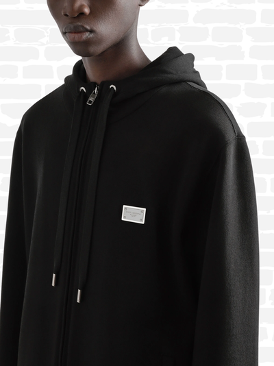 דולצ'ה גאבנה סווטשירט צבע שחור HOODIE WITH TAG