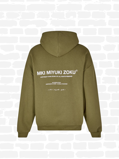 אמקיי איי סווטשירט קפוצ'ון צבע ירוק DESIGN STUDIO