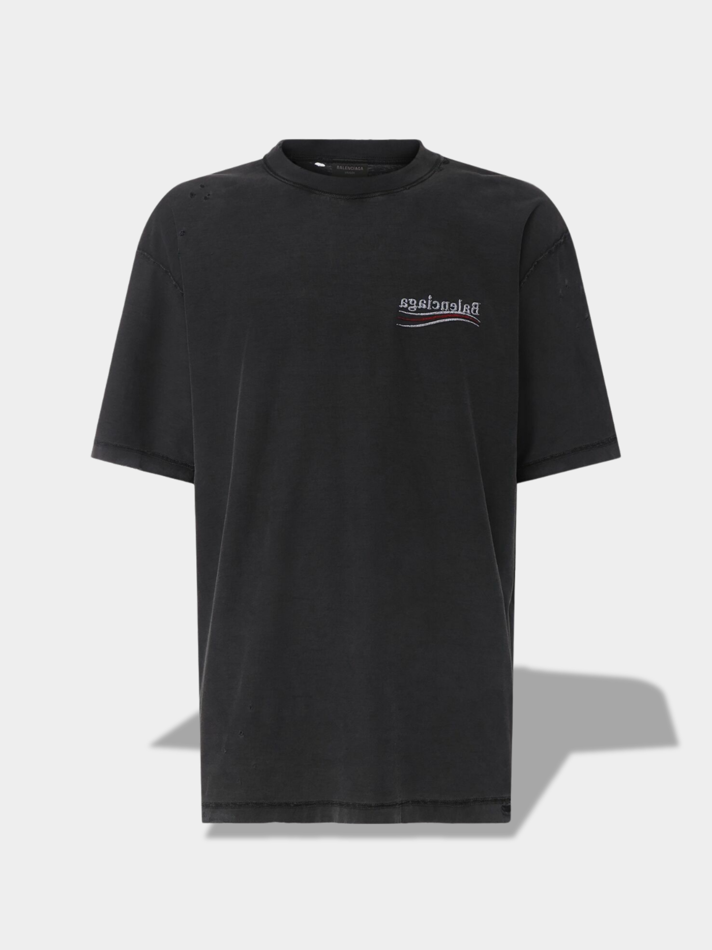 בלנסיאגה טי שירט צבע שחור CAMPAIGN INSIDE-OUT T-SHIRT