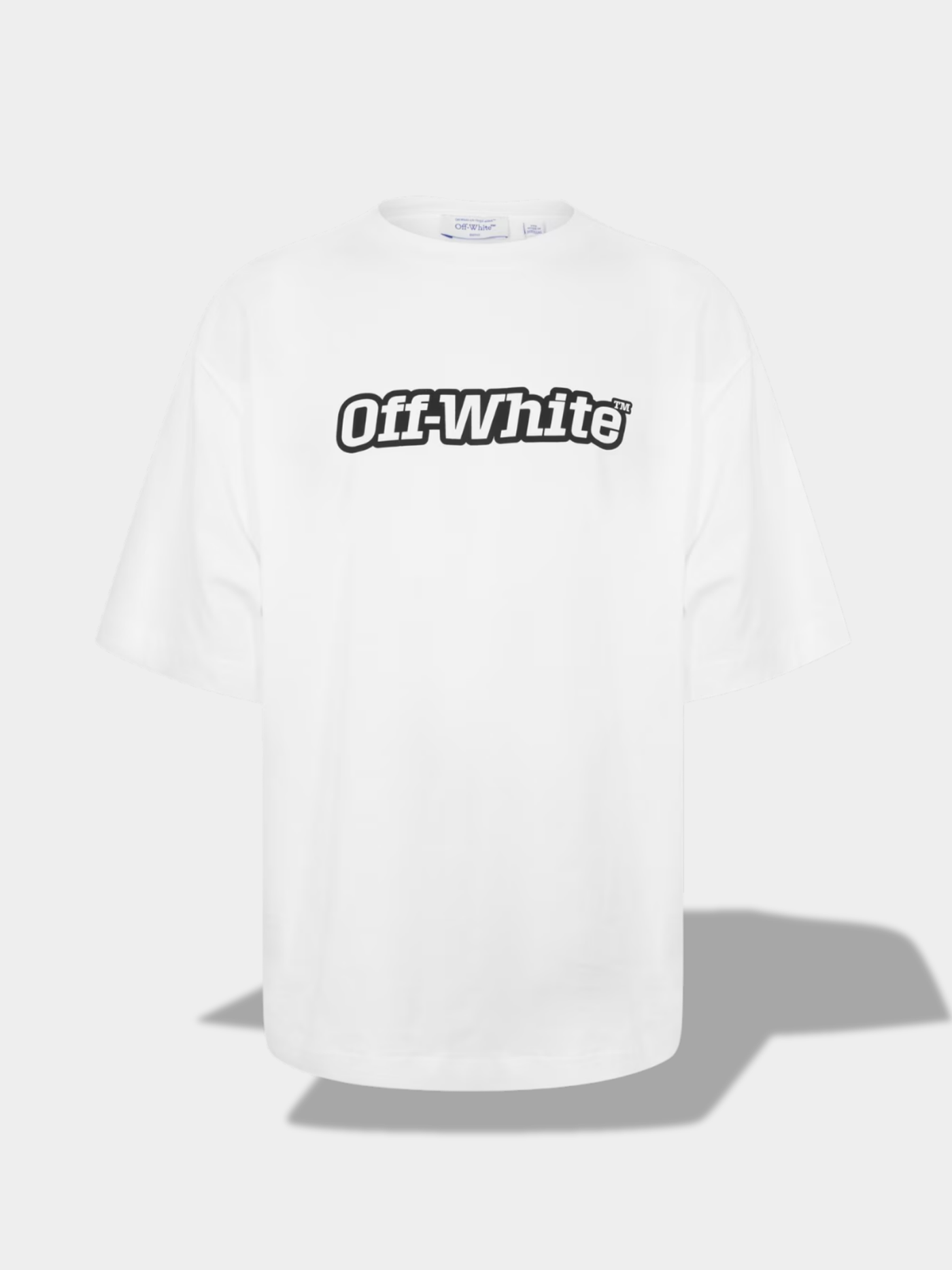 אוף וויט טי שירט צבע לבן OUTLINE SKATE T‑SHIRT