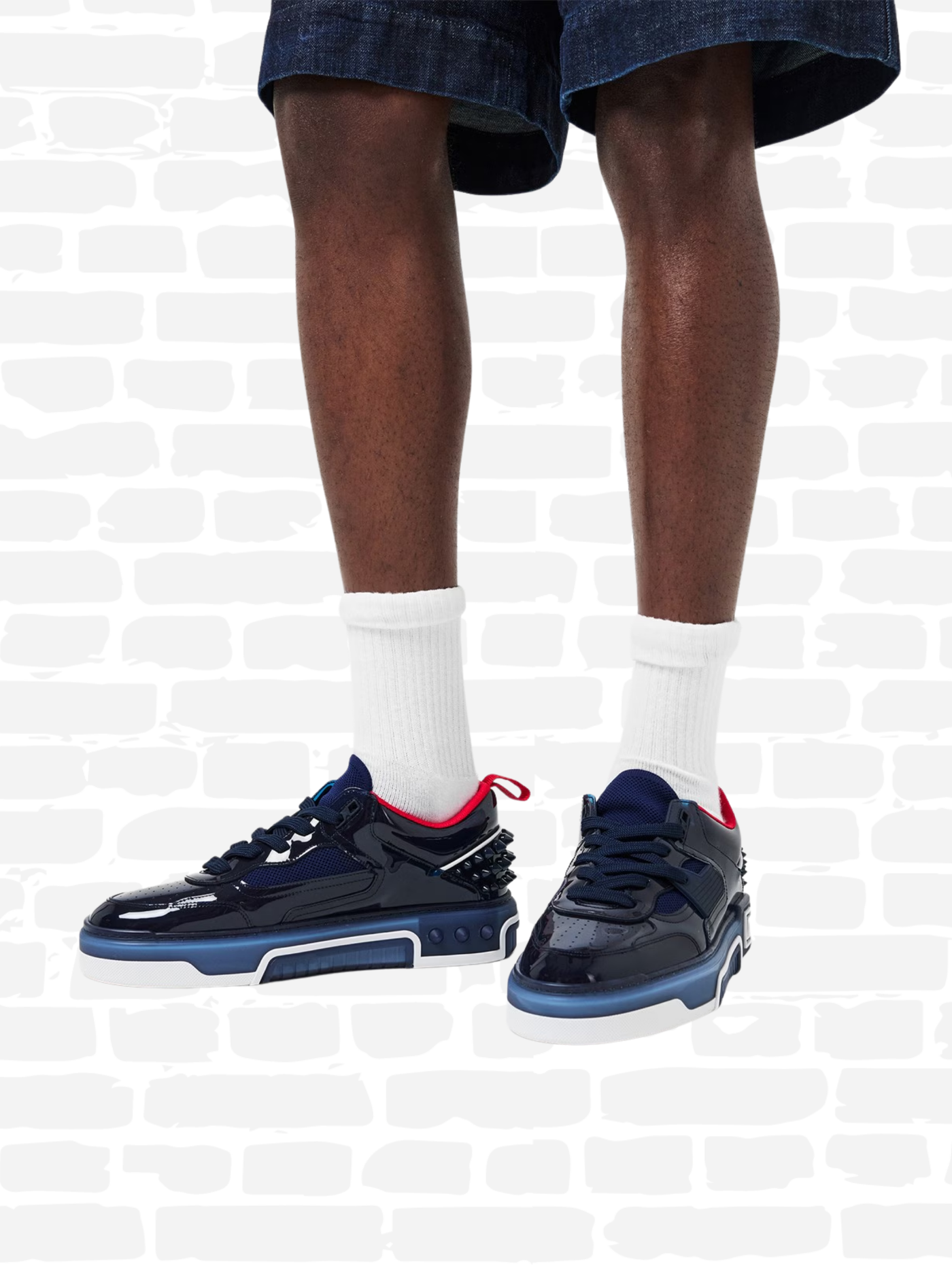 כריסטיאן לובוטין נעליים בצבע שחור ASTROCOOL SNEAKERS