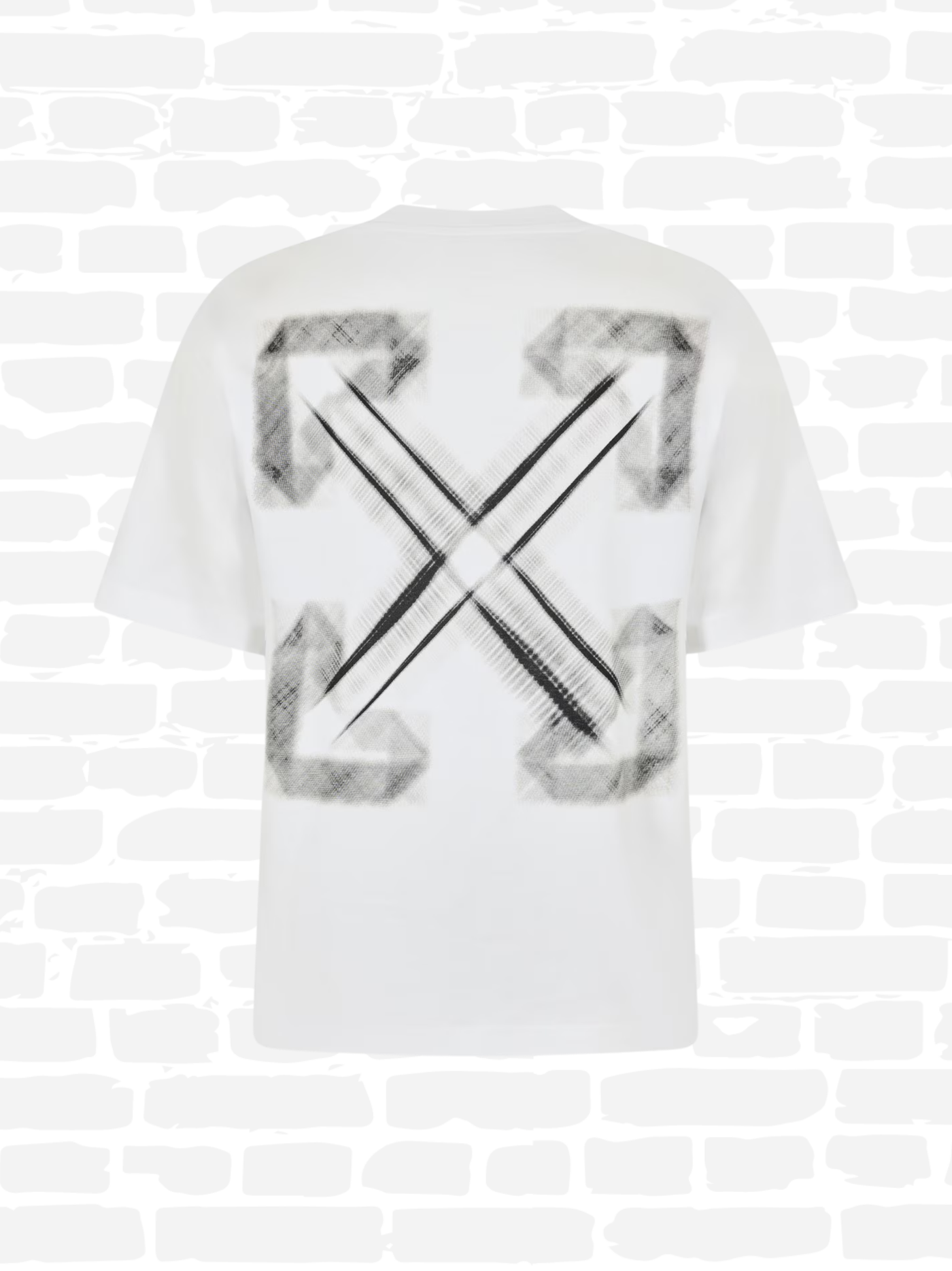 אוף וויט טי שירט צבע לבן ARROW SKATE T‑SHIRT