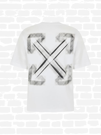 אוף וויט טי שירט צבע לבן ARROW SKATE T‑SHIRT