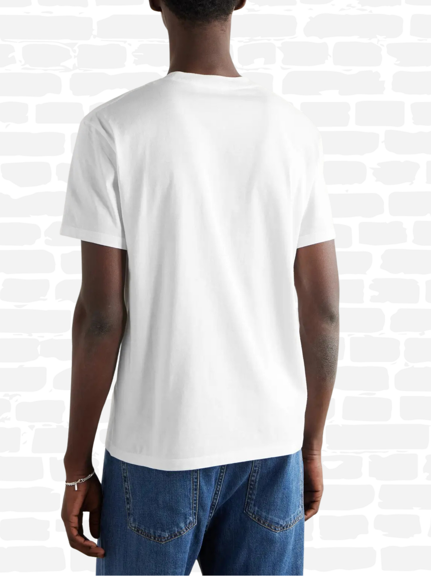 ולנטינו טי שירט צבע לבן VLOGO PATCH T-SHIRT