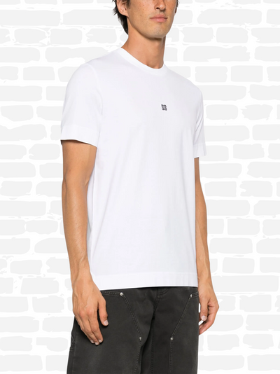 ז'יבנשי טי שירט צבע לבן G embroidered short-sleeve T-shirt