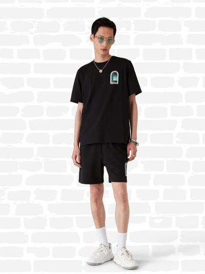 קזבלנקה טי שירט צבע שחור L'ARCHE T-SHIRT