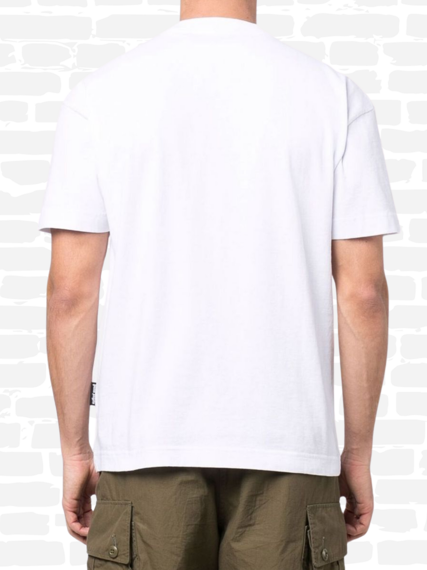 פאלם אנג'לס טי שירט צבע לבן Leaf Print Logo T-Shirt