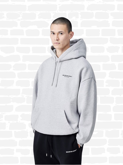 אמקיי איי סווטשירט קפוצ'ון צבע אפור DESIGN STUDIO