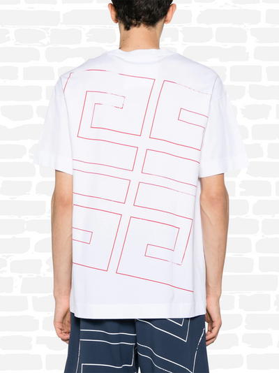 T-shirt Givenchy couleur blanc T-shirt imprimé Flammes