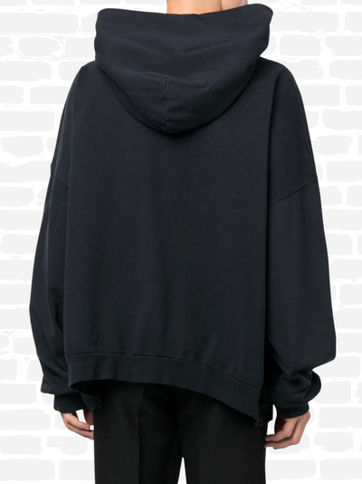בלנסיאגה סווטשירט צבע שחור XXXL oversized cotton hoodie