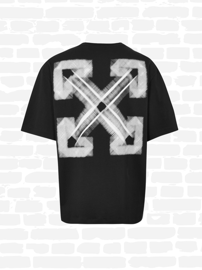 אוף וויט טי שירט צבע שחור ARROW SKATE T‑SHIRT
