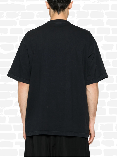 T-shirt Balenciaga couleur noir T-shirt logo en coton