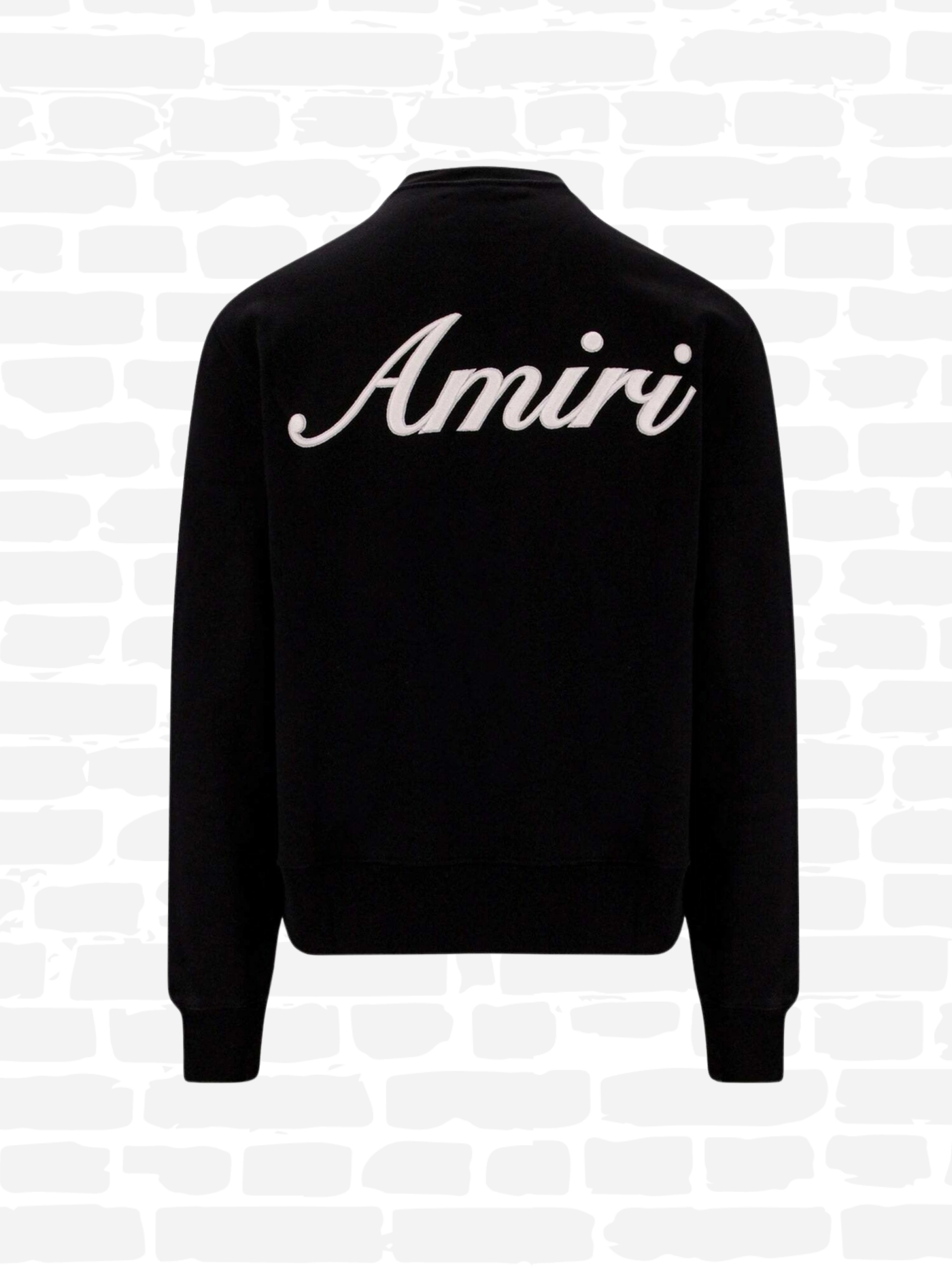 אמירי סווטשירט צבע שחור EMBROIDERED SWEATSHIRT