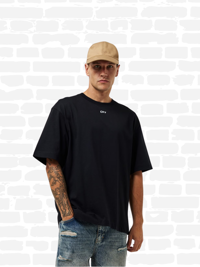 אוף וויט טי שירט צבע שחור ARROW SKATE T‑SHIRT