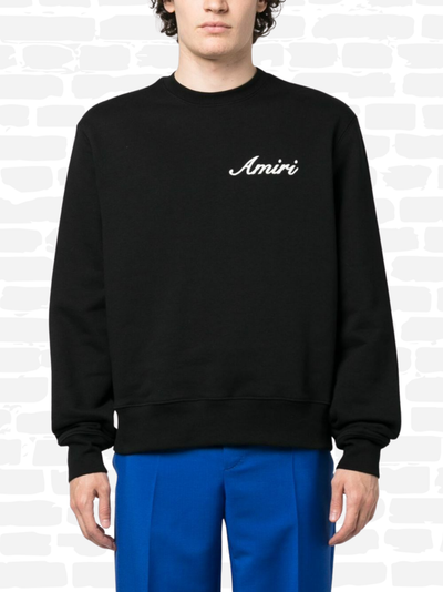 אמירי סווטשירט צבע שחור EMBROIDERED SWEATSHIRT