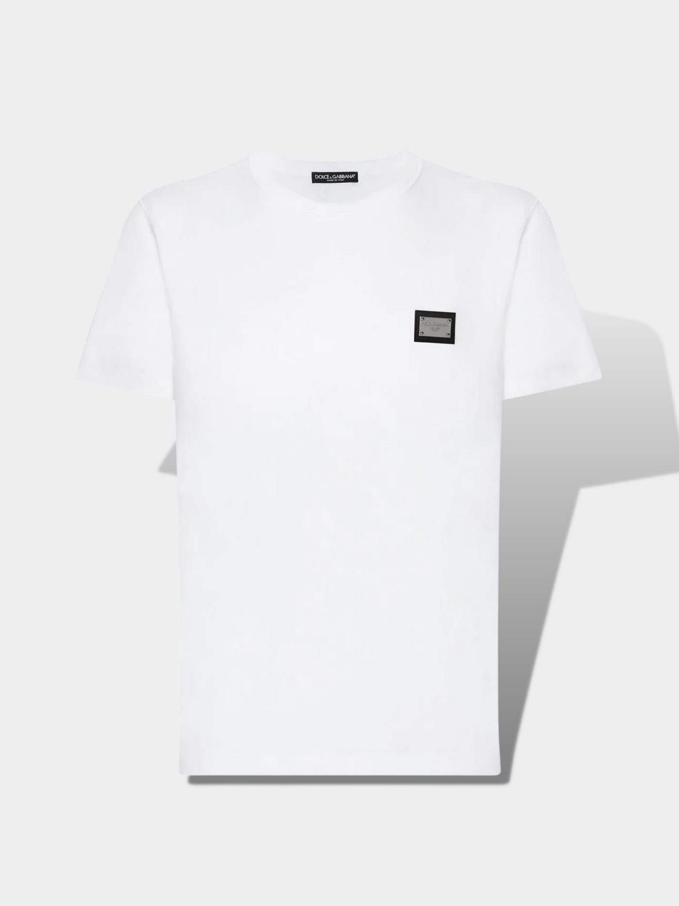 T-shirt Dolce Gabbana couleur blanc T-shirt col rond DG Essentials