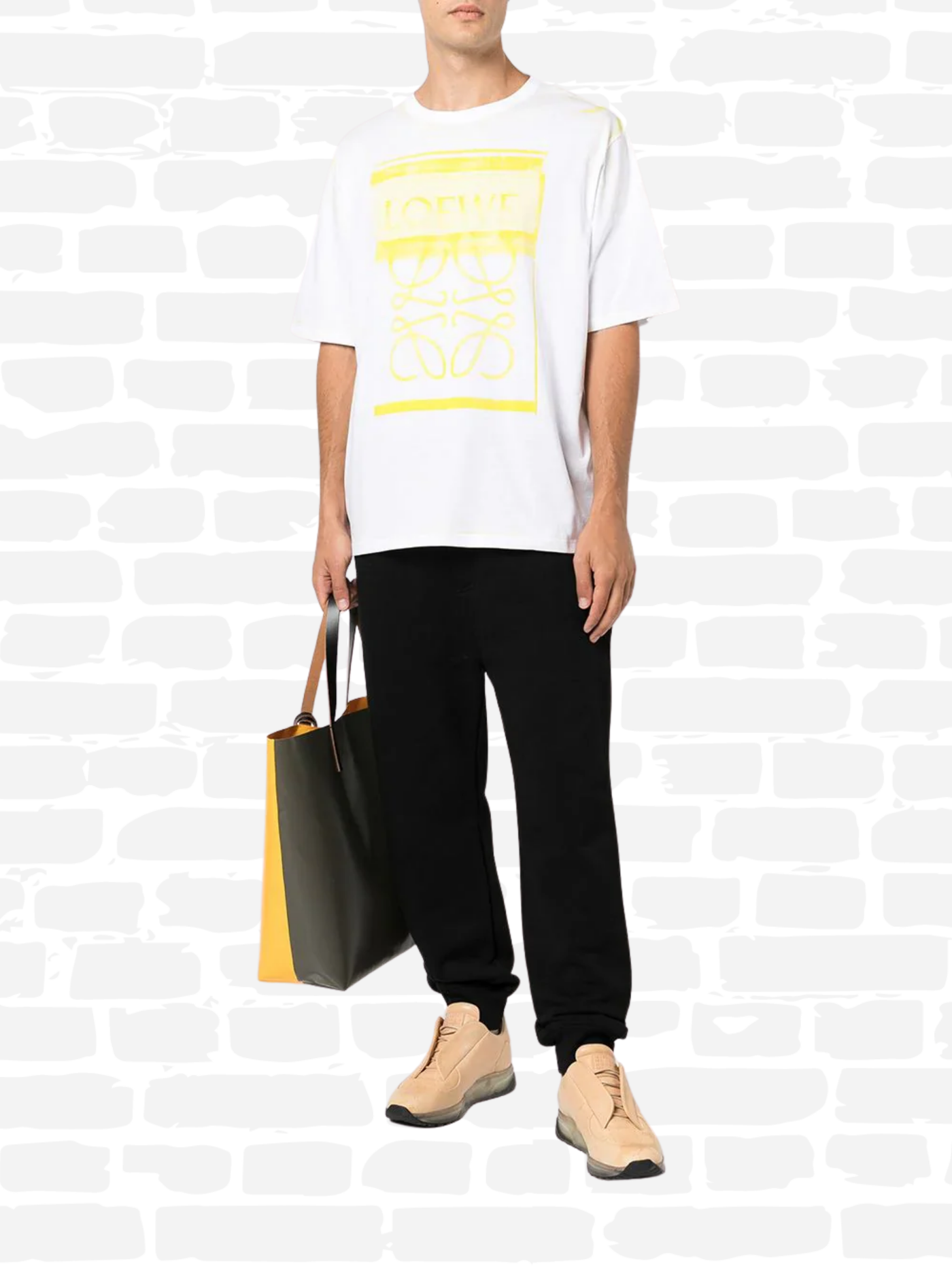 לואוי מכנסיים צבע שחור JERSEY TRACK PANTS