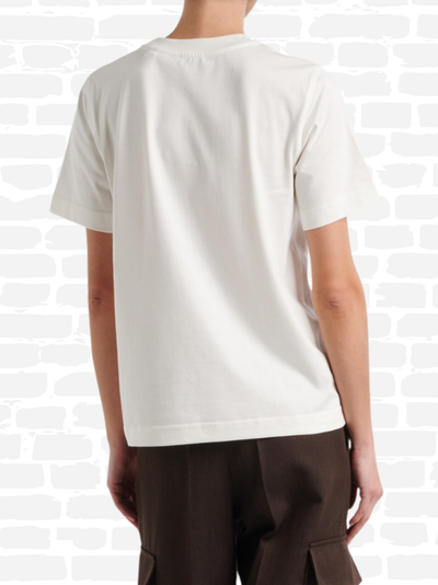 ברברי טי שירט צבע לבן LOGO PATCH