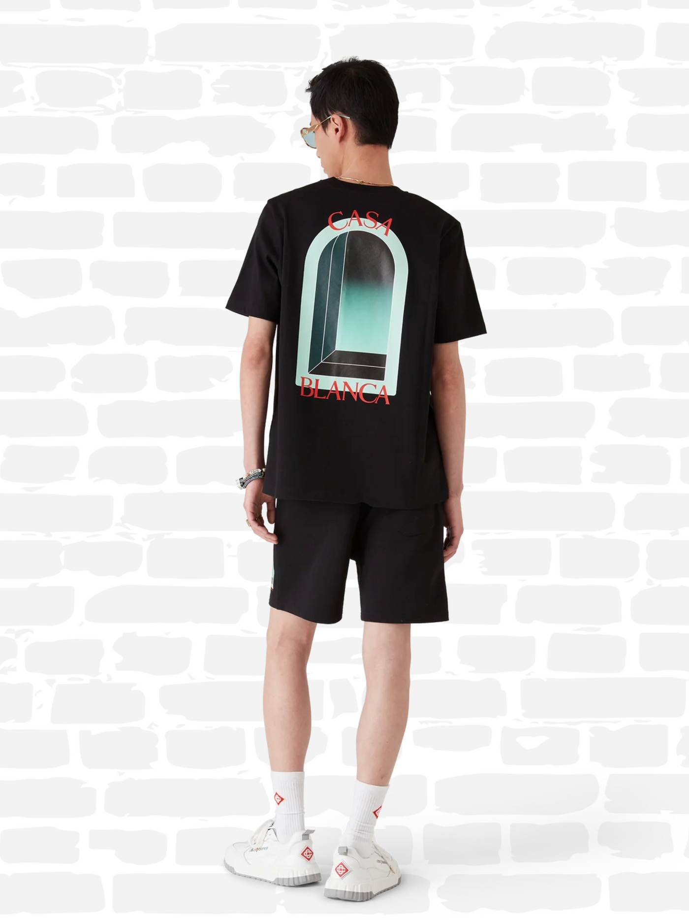 קזבלנקה טי שירט צבע שחור L'ARCHE T-SHIRT