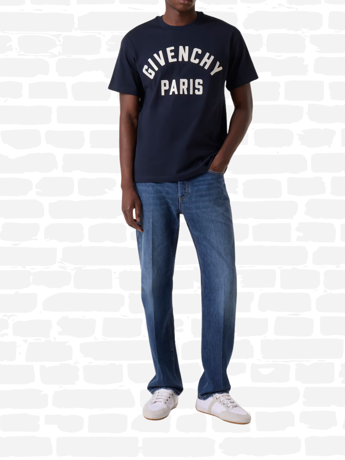 ז'יבנשי טי שירט צבע שחור LOGO T-SHIRT