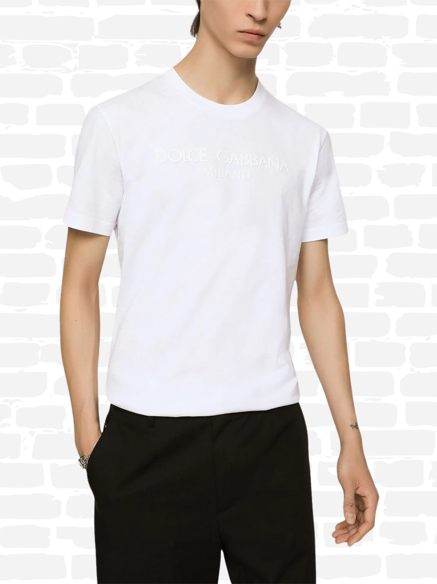 T-shirt Dolce Gabbana couleur blanc T-shirt imprimé