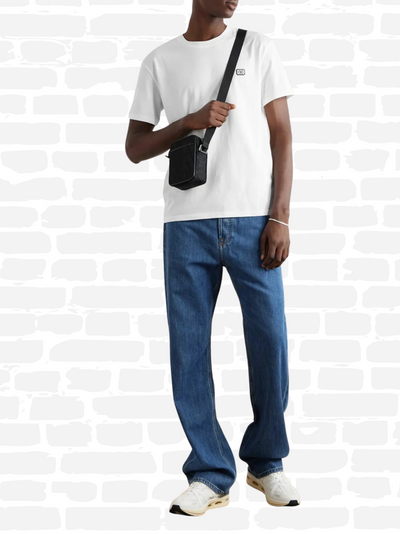 ולנטינו טי שירט צבע לבן VLOGO PATCH T-SHIRT