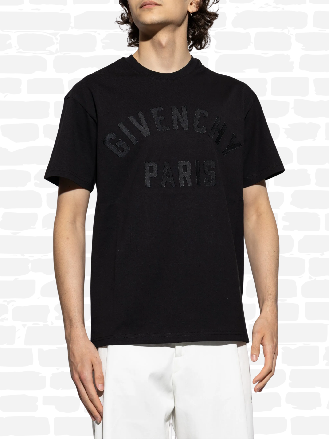 ז'יבנשי טי שירט צבע שחור LOGO T-SHIRT