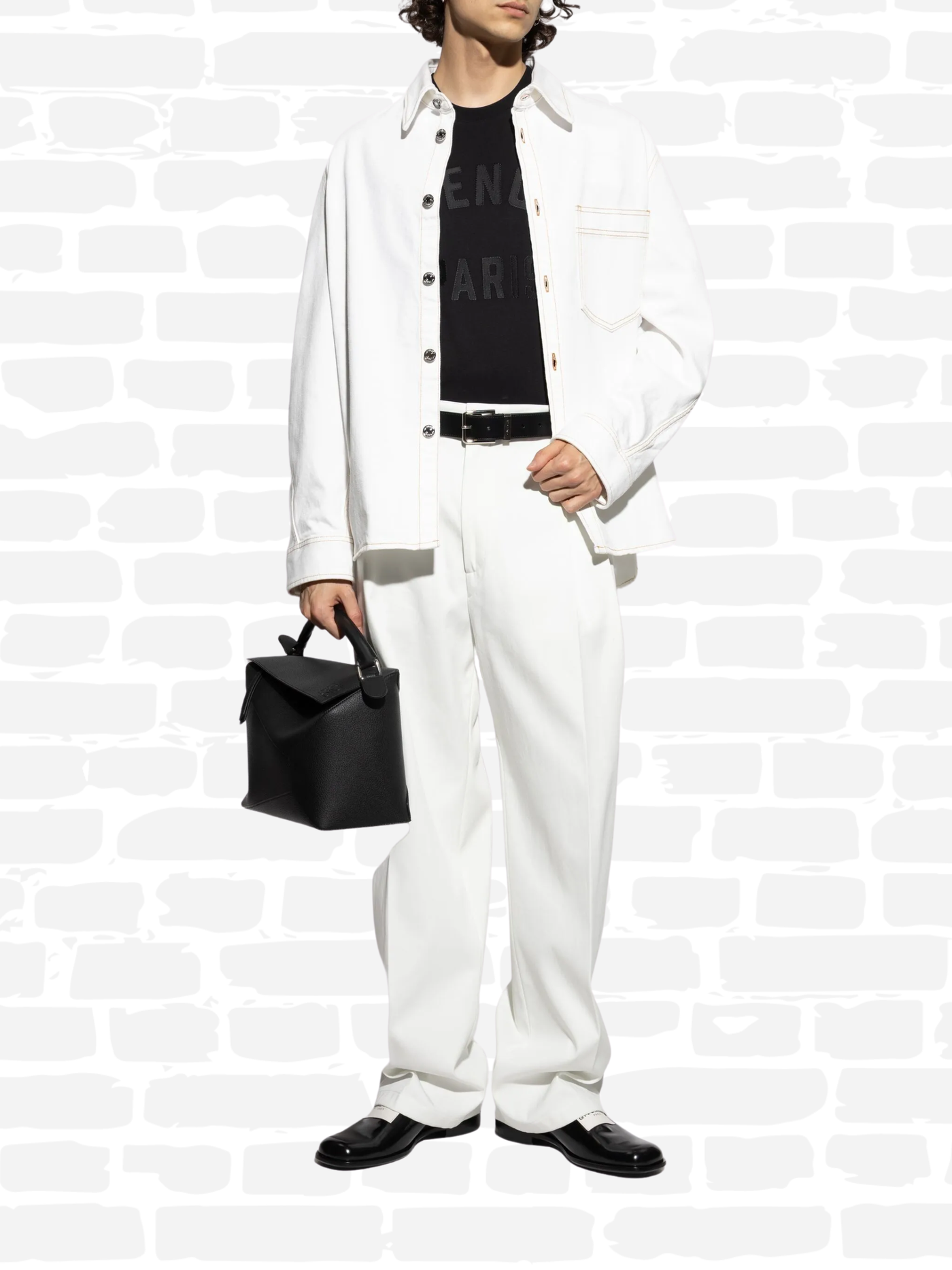 ז'יבנשי טי שירט צבע שחור LOGO T-SHIRT