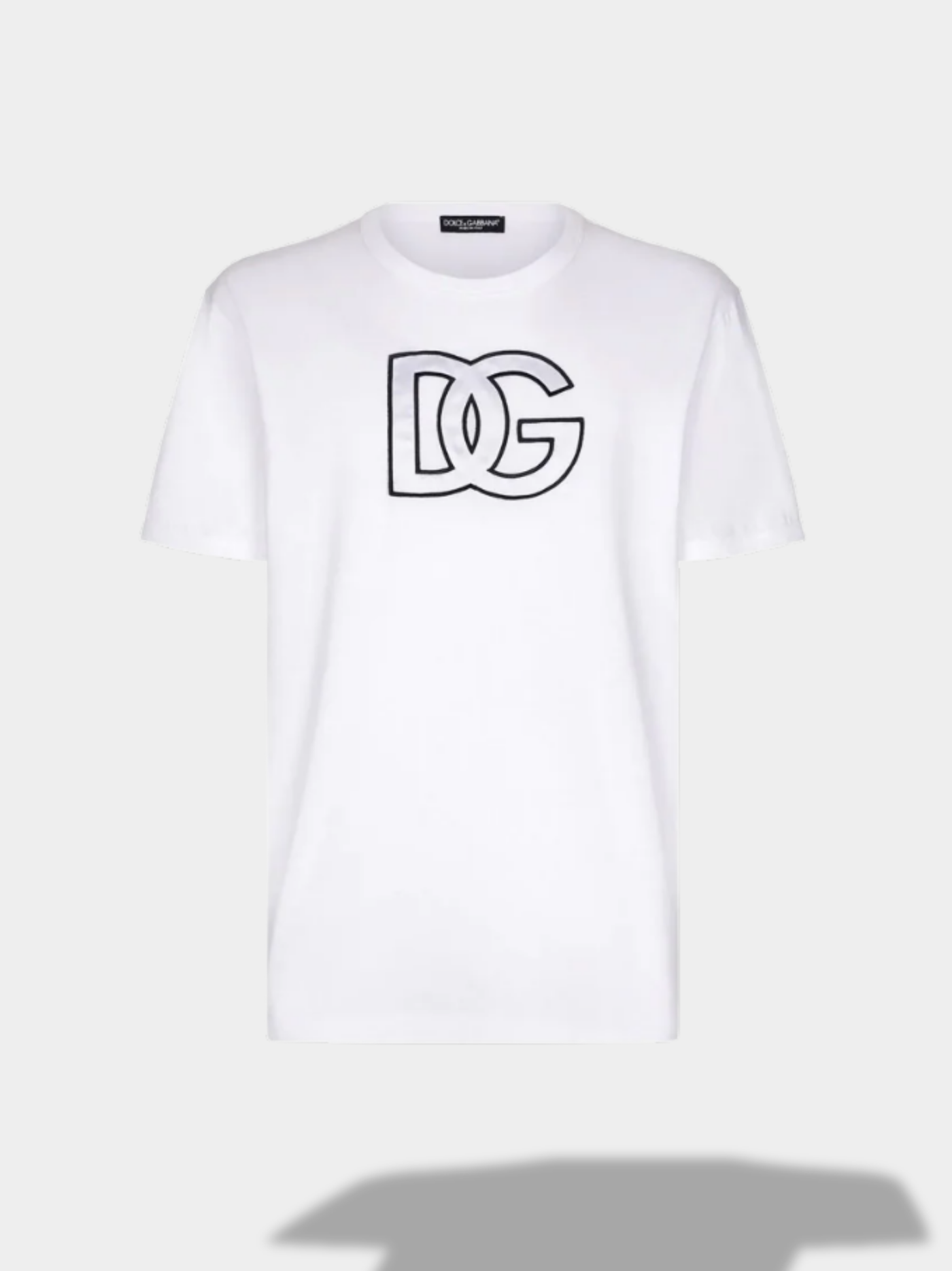 דולצ'ה גאבנה טי שירט צבע לבן LOGO-PRINT T-SHIRT
