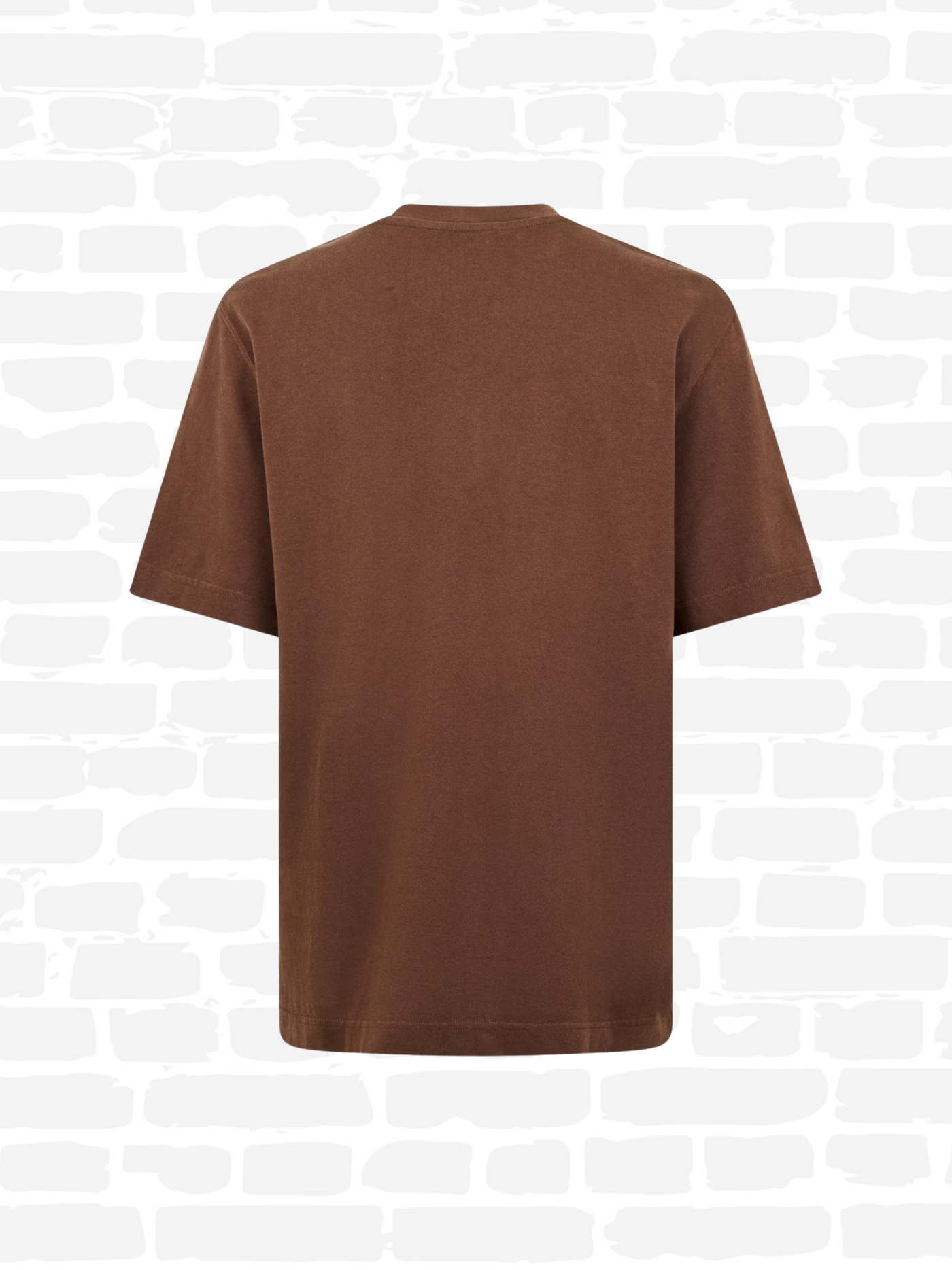 ג'קמוס טי שירט צבע חום LOGO-PATCH COTTON T-SHIRT