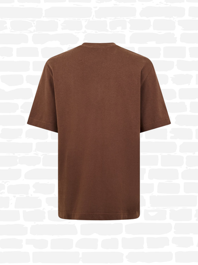 ג'קמוס טי שירט צבע חום LOGO-PATCH COTTON T-SHIRT