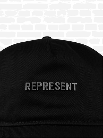 רפרזנט כובע צבע שחור REP TEXT LOGO CAP SN42