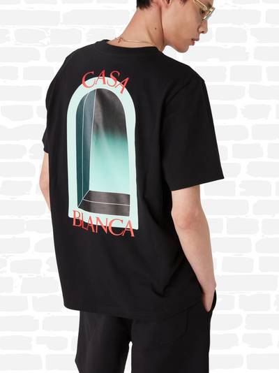 קזבלנקה טי שירט צבע שחור L'ARCHE T-SHIRT