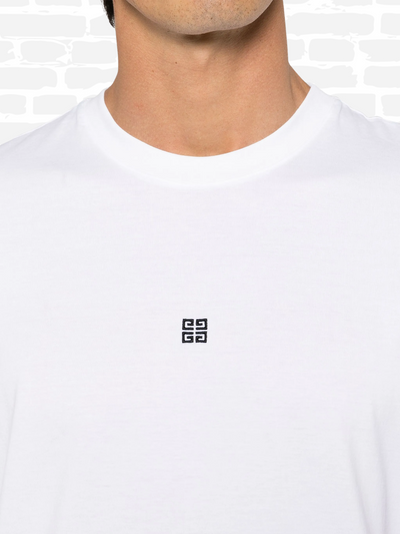 ז'יבנשי טי שירט צבע לבן G embroidered short-sleeve T-shirt