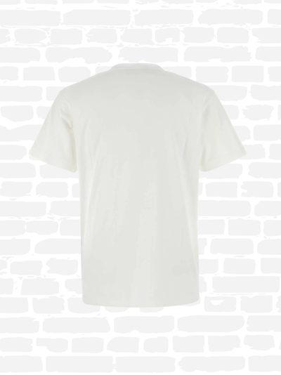 סטון איילנד טי שירט צבע לבן LOGO PATCH T-SHIRT