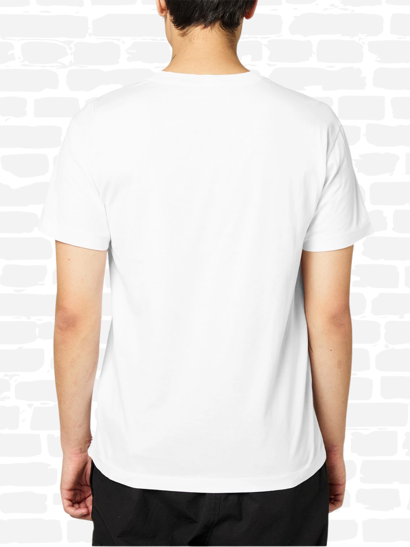 סטון איילנד טי שירט צבע לבן LOGO PATCH T-SHIRT