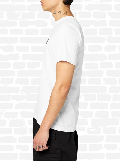 סטון איילנד טי שירט צבע לבן LOGO PATCH T-SHIRT