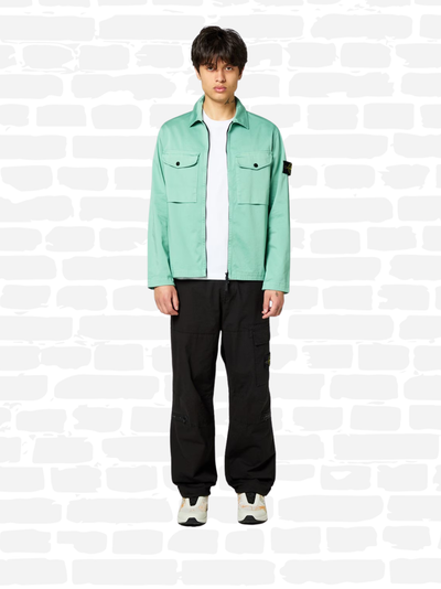 סטון איילנד טי שירט צבע לבן LOGO PATCH T-SHIRT