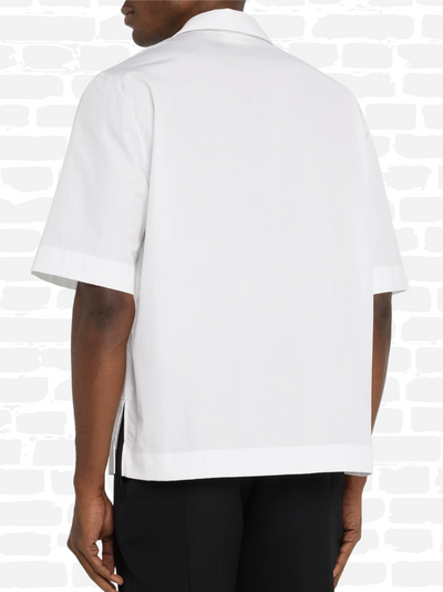 ז'יבנשי שירט צבע לבן Boxy-Fit Logo Camp Shirt