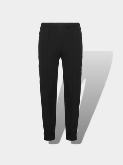 ז'יבנשי מכנסיים צבע שחור Slim fit jogger pants in fleece