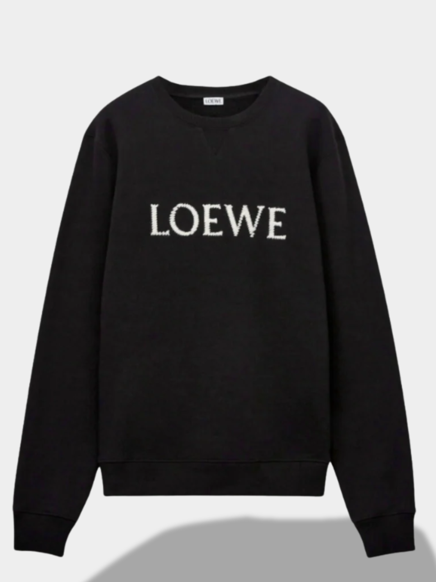 לואוי סווטשירט צבע שחור SWEATSHIRT COTTON