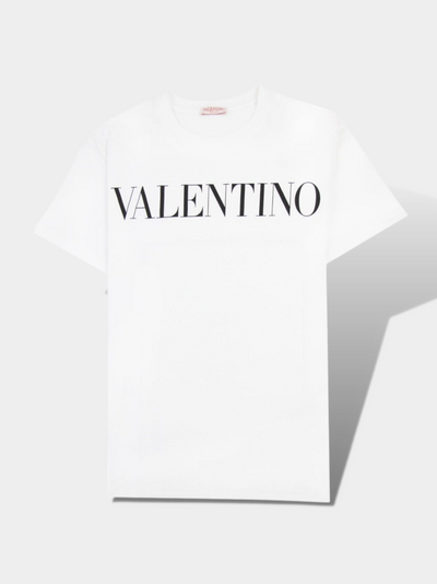 ולנטינו טי שירט צבע לבן logo-print T-shirt