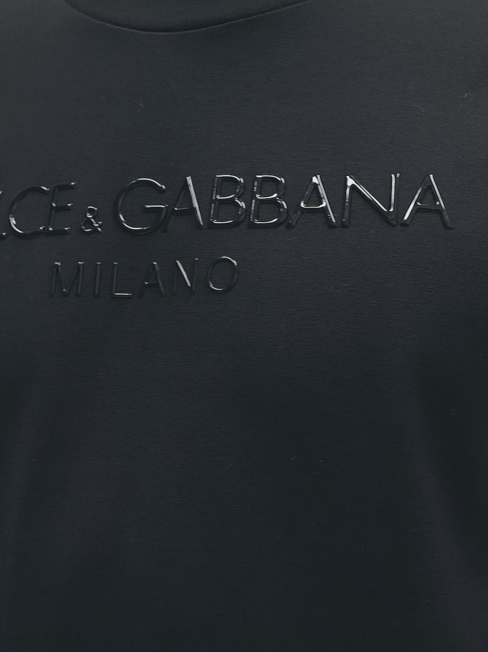 דולצ'ה גאבנה טי שירט צבע שחור Printed T-shirt