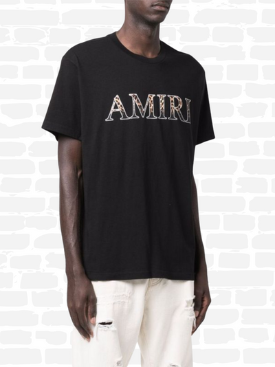 T-shirt Amiri couleur noir T-shirt à logo graphique